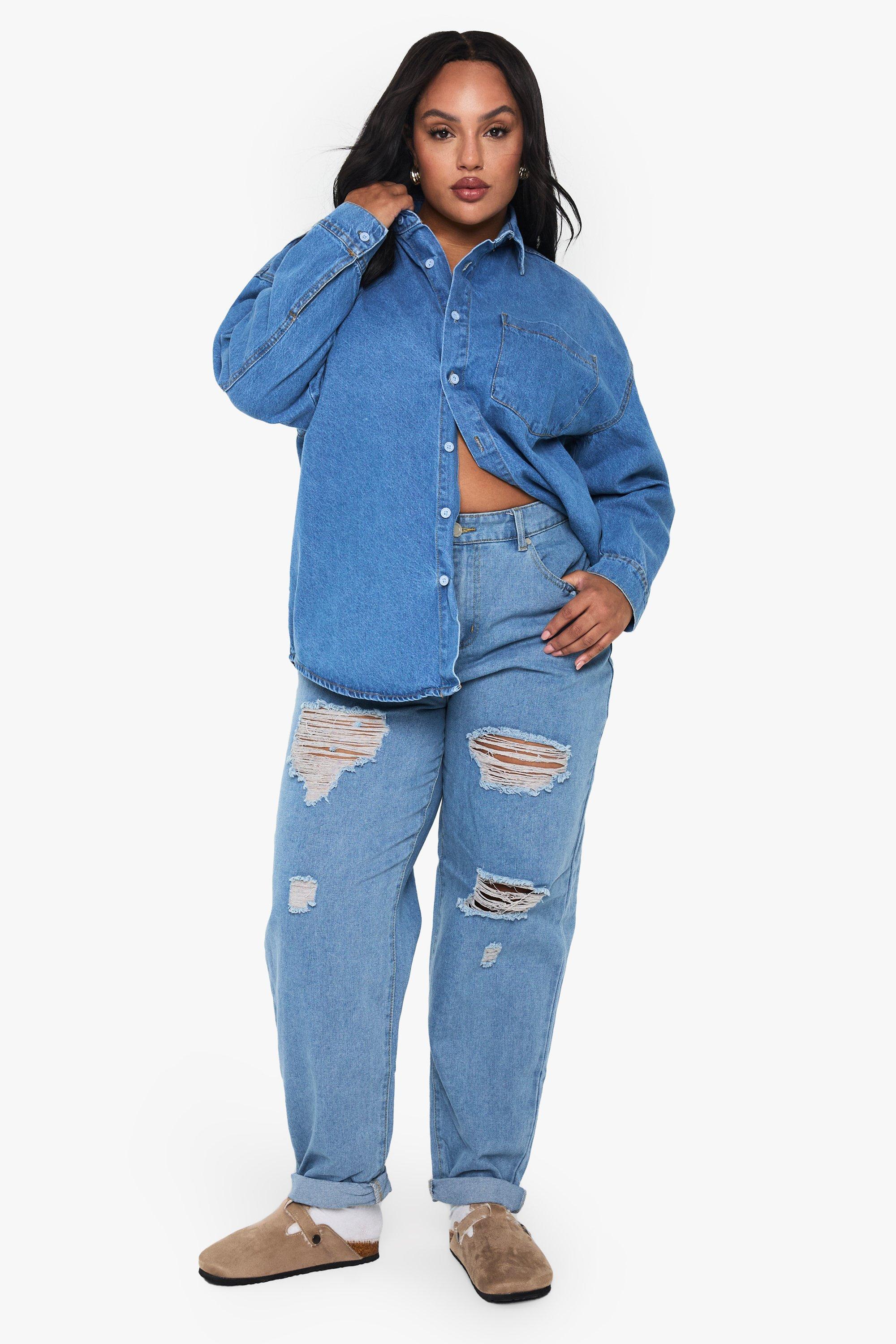 Boohoo hot sale distressed jeans